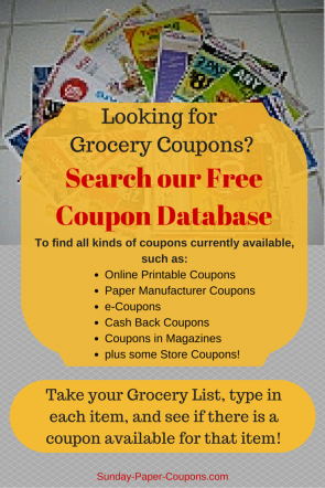 Redplum coupons sunday paper
