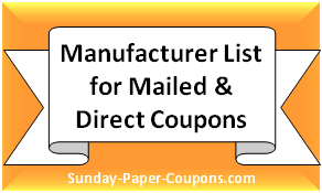 Sunday Paper Coupons | Sunday Coupon Inserts Schedule
